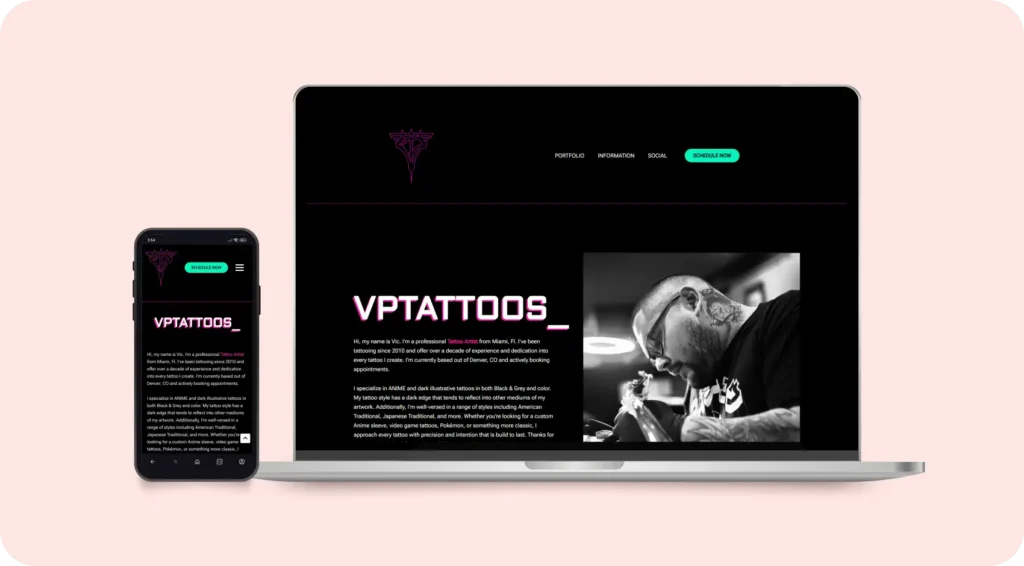 VPTattoos_ Website Pagina Web